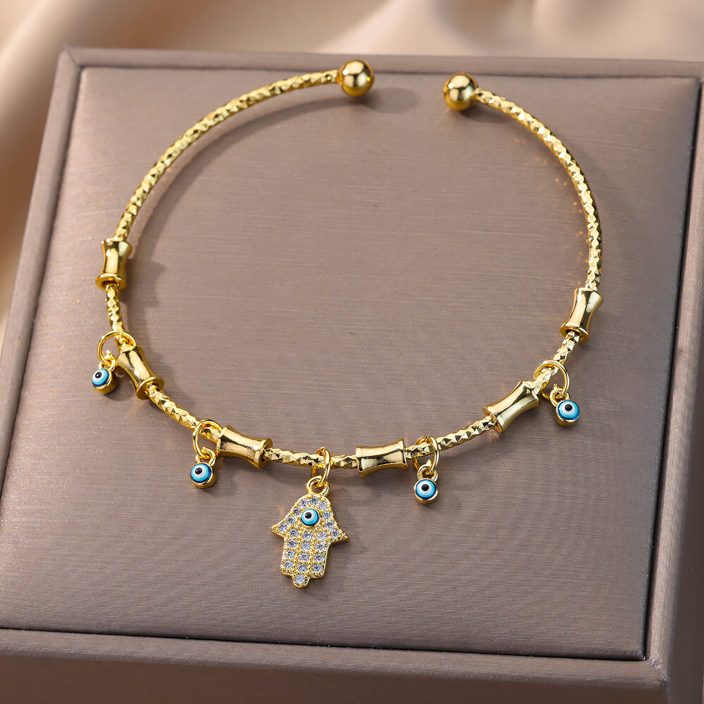 Yasmina – Bracelet Talisman Mauvais Œil