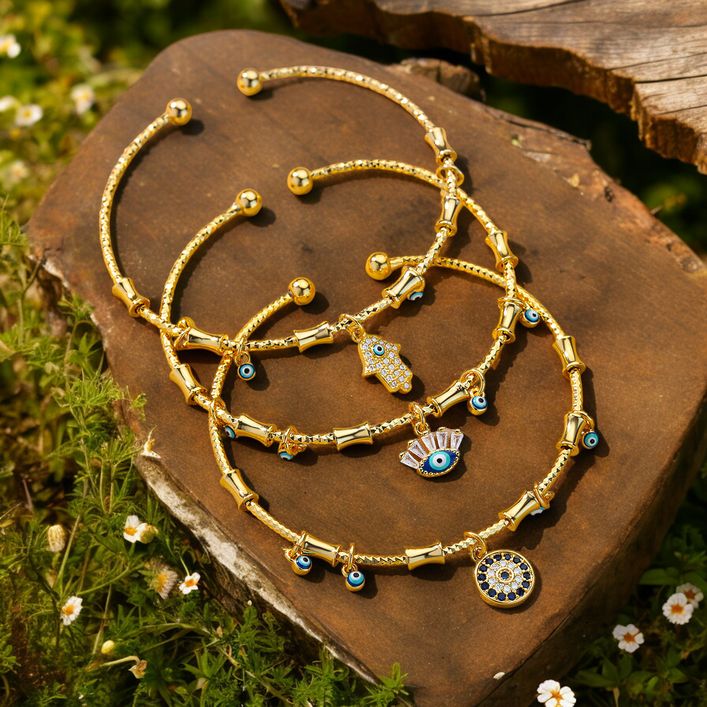 Yasmina – Bracelet Talisman Mauvais Œil