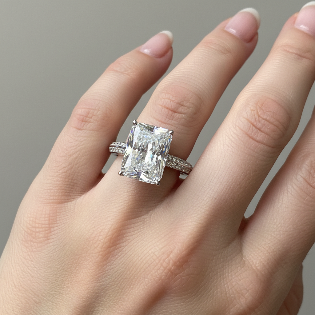 Jade – Bague avec Zircon Oversized