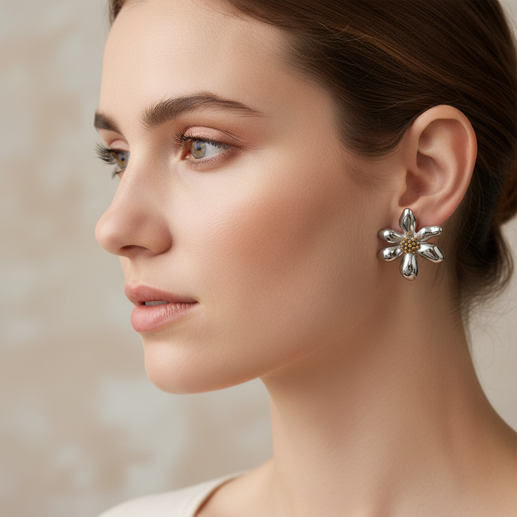 Alexa – Boucles d’Oreilles Fleur Solstice