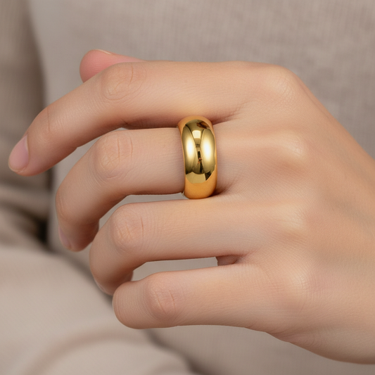 Aurelie – Bague index arrondie
