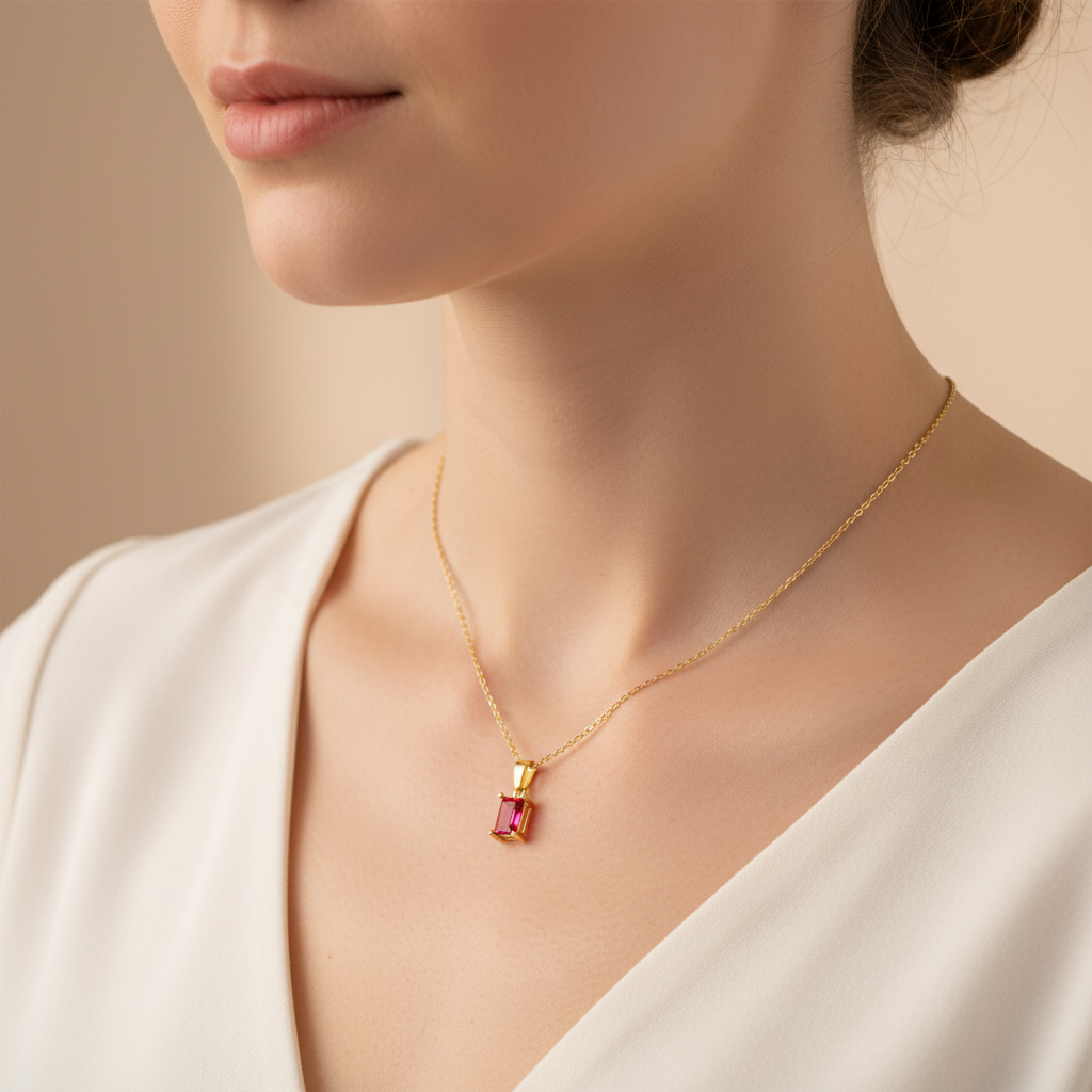 Karla – Collier pendentif en acier inoxydable