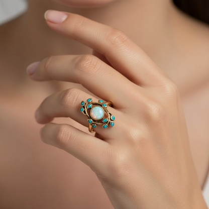 Vega – Anneau Moderne Index, Design Froid