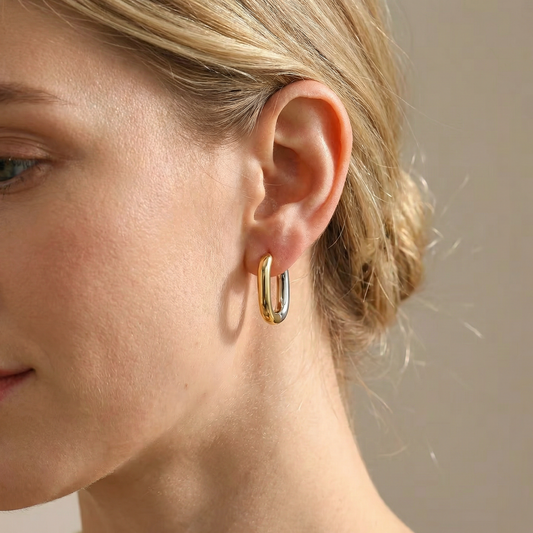 Thea – Boucles d'Oreilles Métalliques