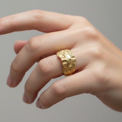 Kairo – Bague Sculpture Index Style Froid Exagéré Unisexe