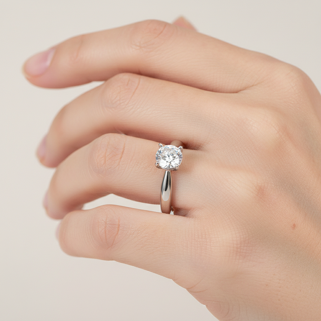 Mila – Bague Quatre Griffes Simple et Polyvalente