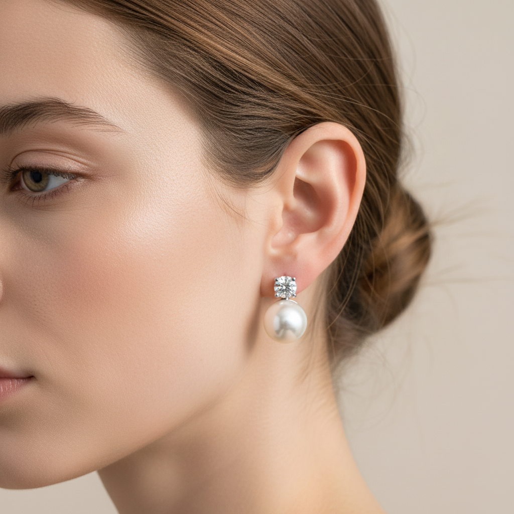 Carmel – Boucles d'Oreilles Carrées en Argent Sterling