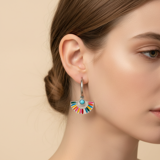 Sandra – Boucles d'Oreilles Argentées