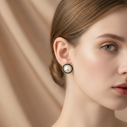 Juliette – Boucles d'Oreilles Géométriques Rondes Simples