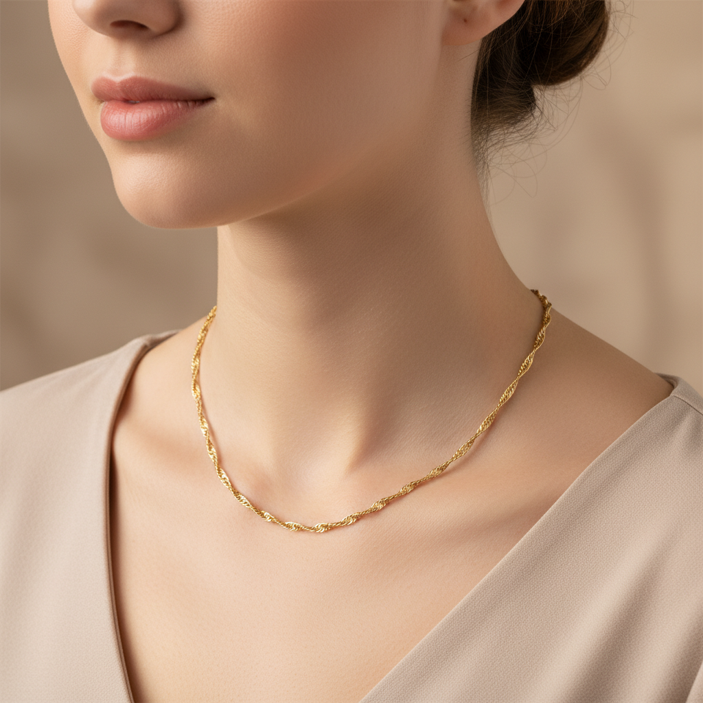 Claire – Collier Choker en Acier Inoxydable