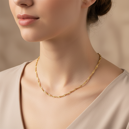 Claire – Collier Choker en Acier Inoxydable
