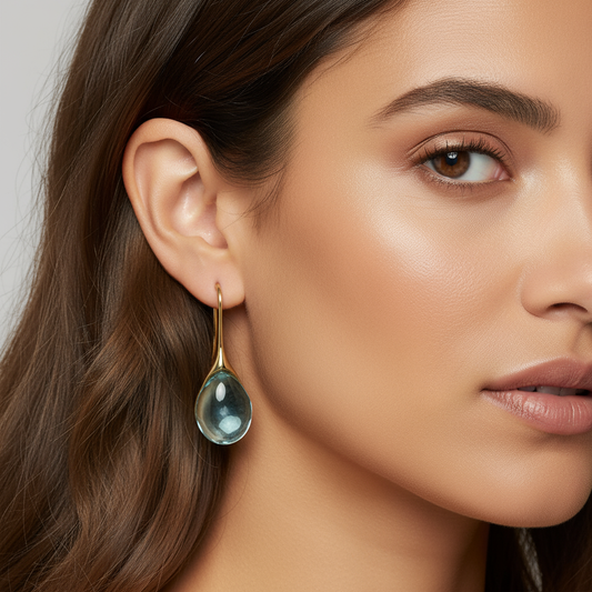 Rana – Boucles Pendantes en Cristal