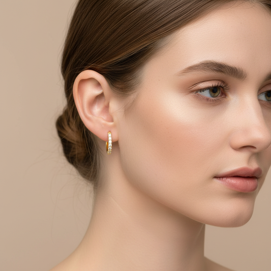 Alyssa – Boucles d’oreilles géométriques rondes