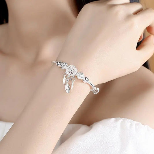 Nayeli – Bracelet Attrape-Rêves Ajustable en Argent 925