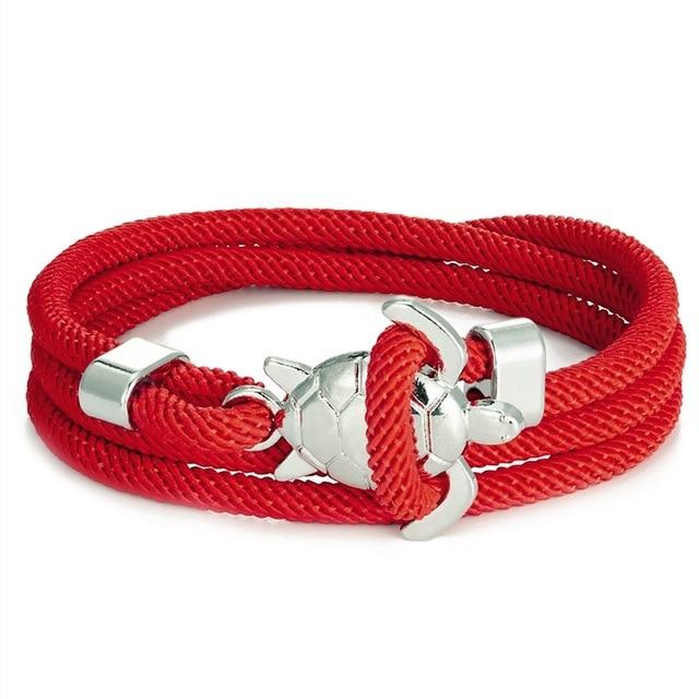 Nerida – Bracelet Artisanal avec Charme de Tortue de Mer