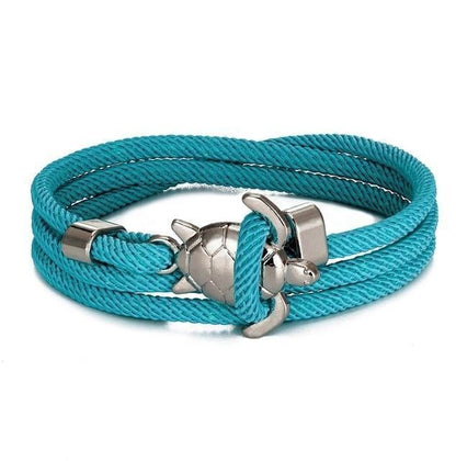 Nerida – Bracelet Artisanal avec Charme de Tortue de Mer