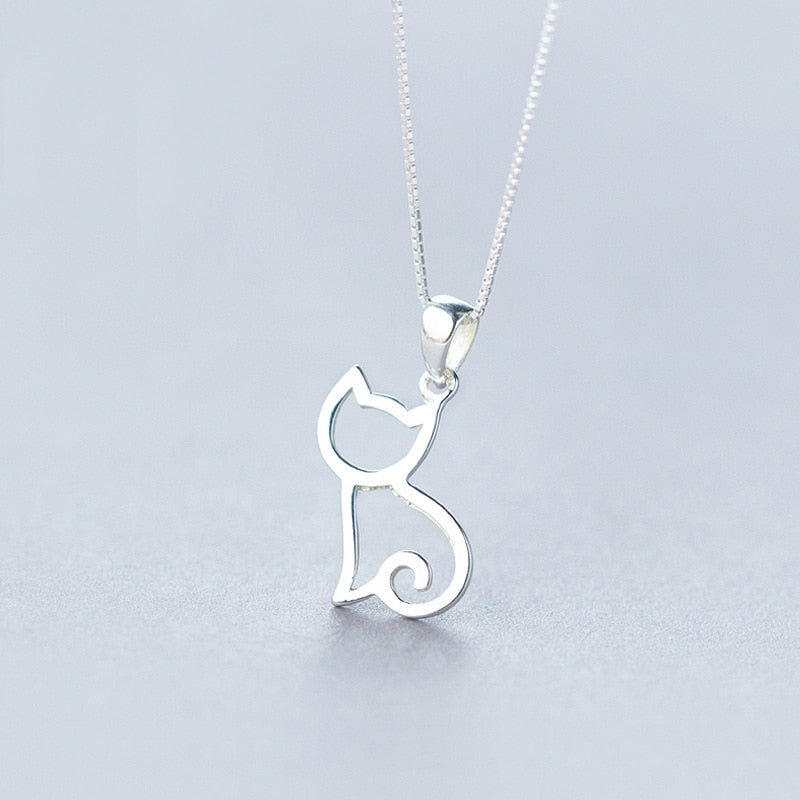 Pendentif Chat Mignon - Collier Creux