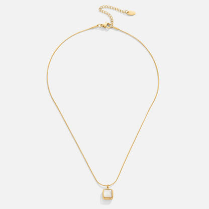 Riva – Collier Pendentif en Pierre de Lune Irisée