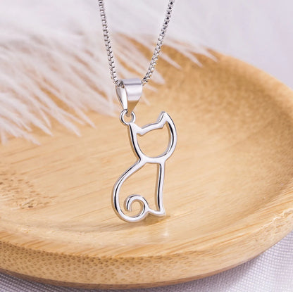 Pendentif Chat Mignon - Collier Creux