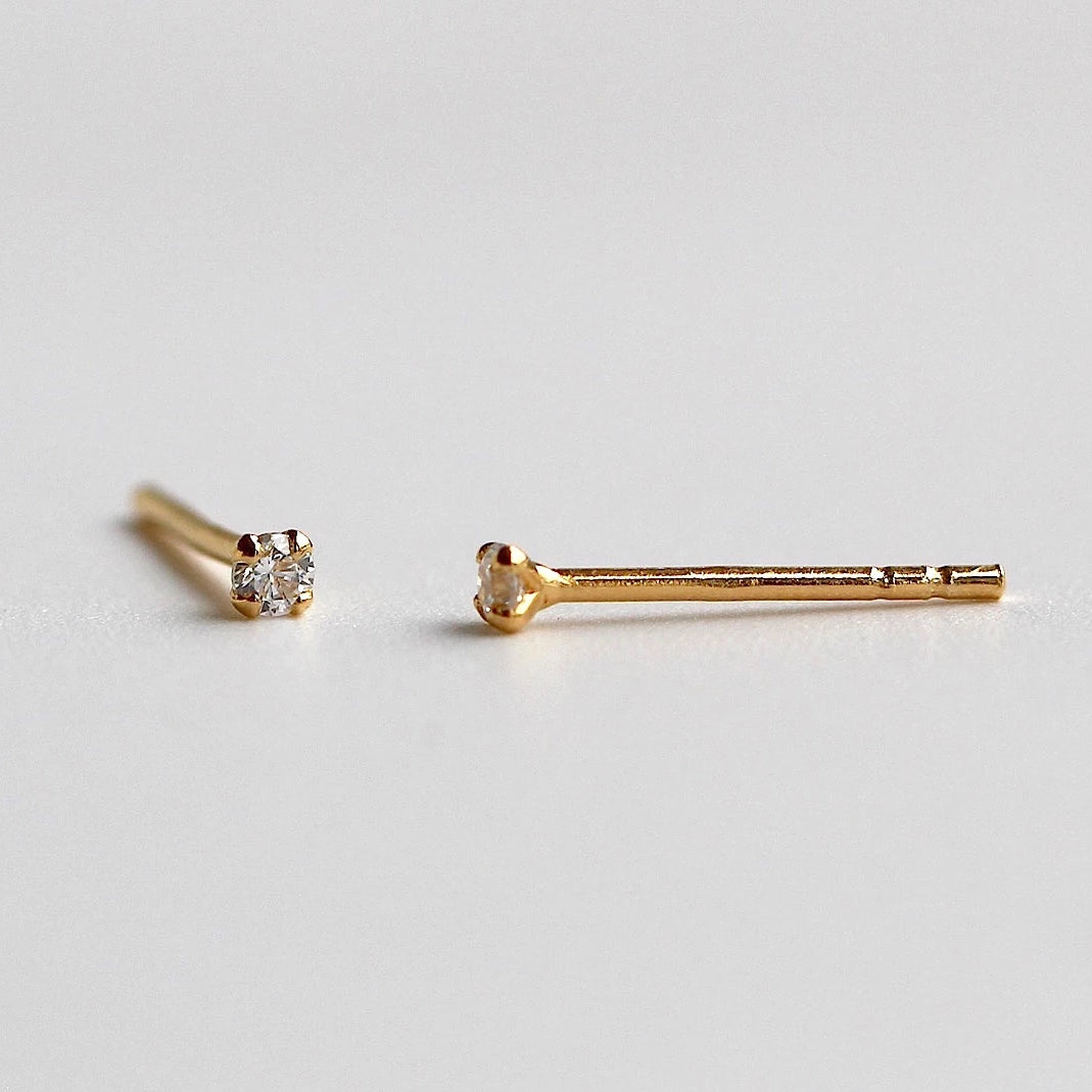 Sloane - Mini Clous d’Oreilles Scintillants 2mm