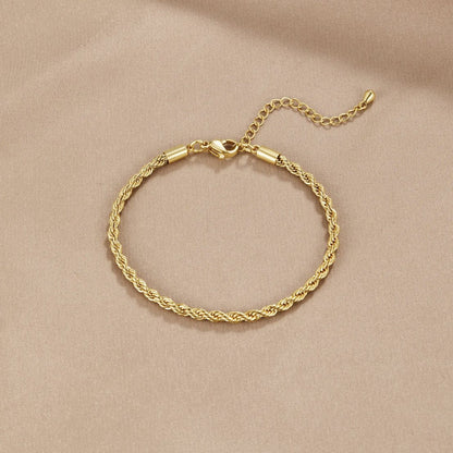 Althea – Bracelet Torsadé Doré