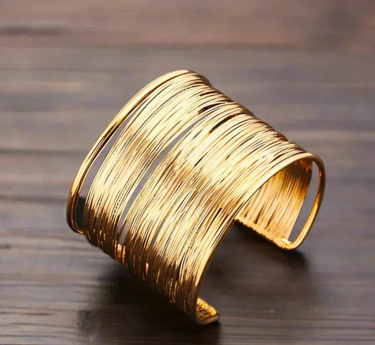 Nadine - Bracelet Doré au Style Vintage