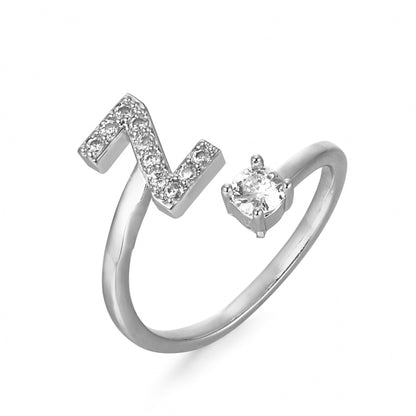 Hinako – Bague Initiale Ajustable Femme